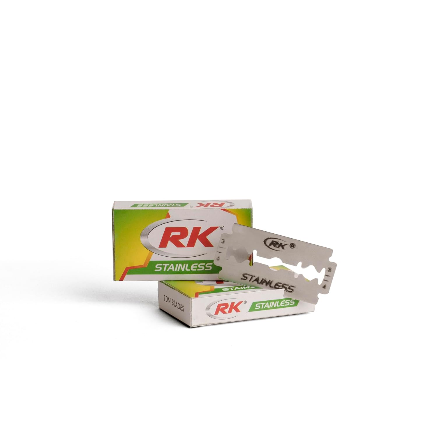 RK Stainless Double Edge Shaving Blades, (50 in 1), (Pack of 10) Saloon Pack - Image 3