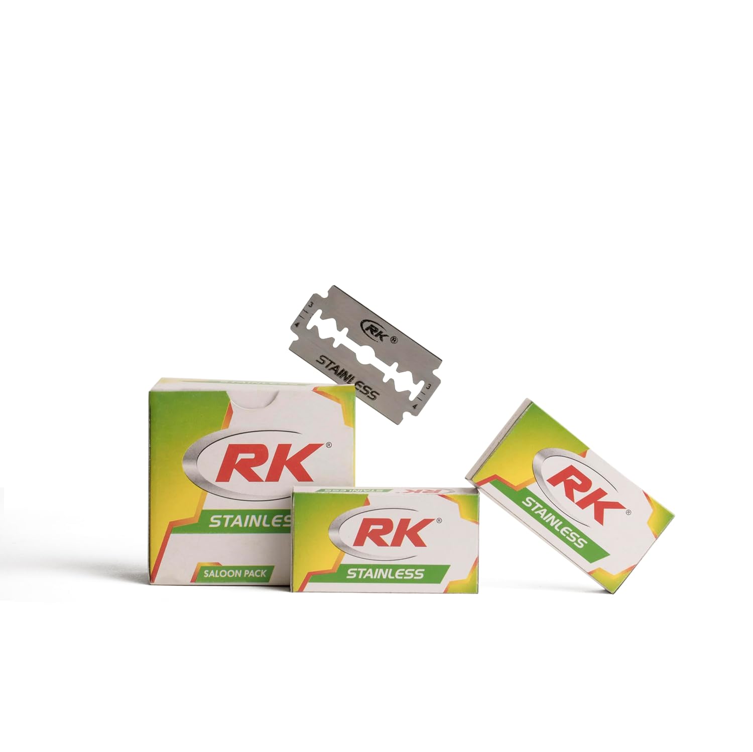 RK Stainless Double Edge Shaving Blades, (50 in 1), (Pack of 10) Saloon Pack - Image 4