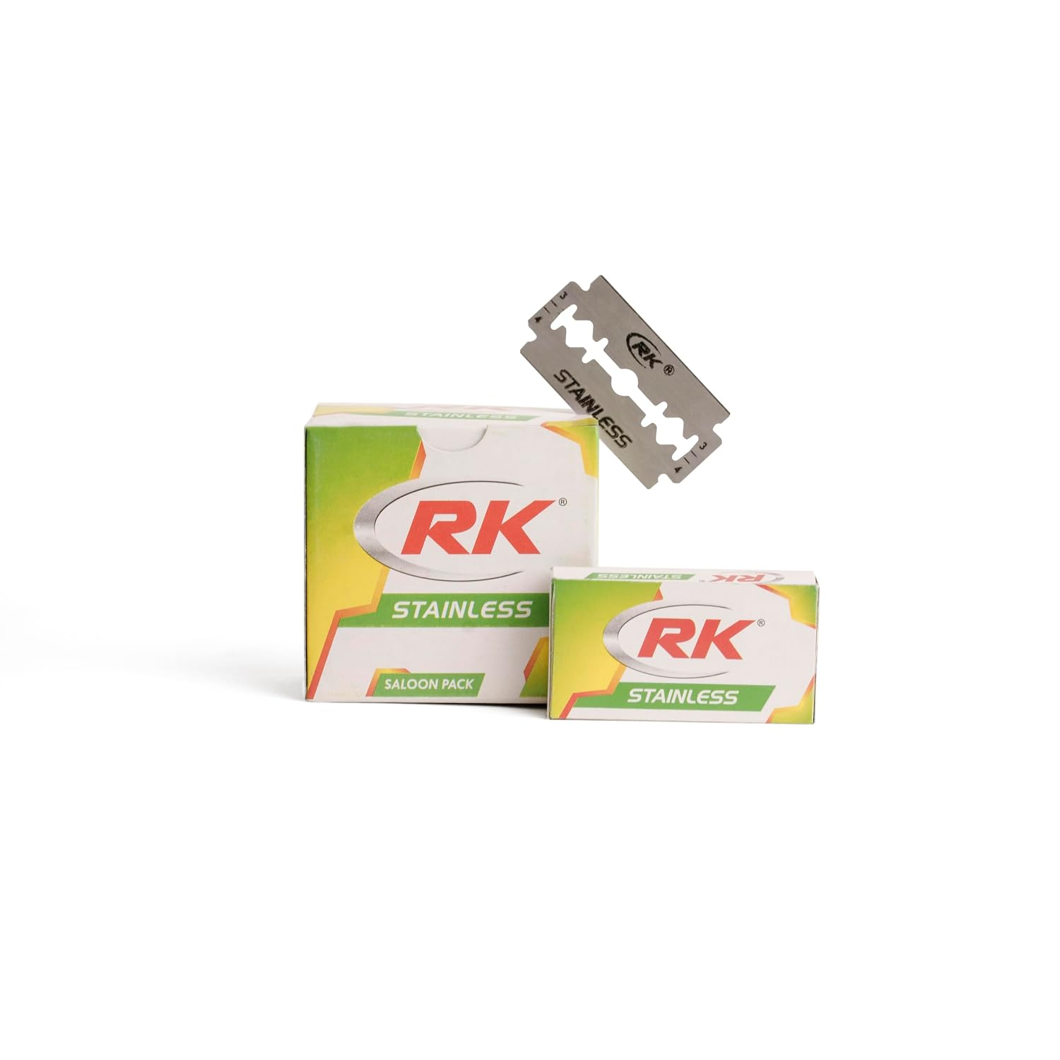 RK Stainless Double Edge Shaving Blades, (50 in 1), (Pack of 10) Saloon Pack - Image 2