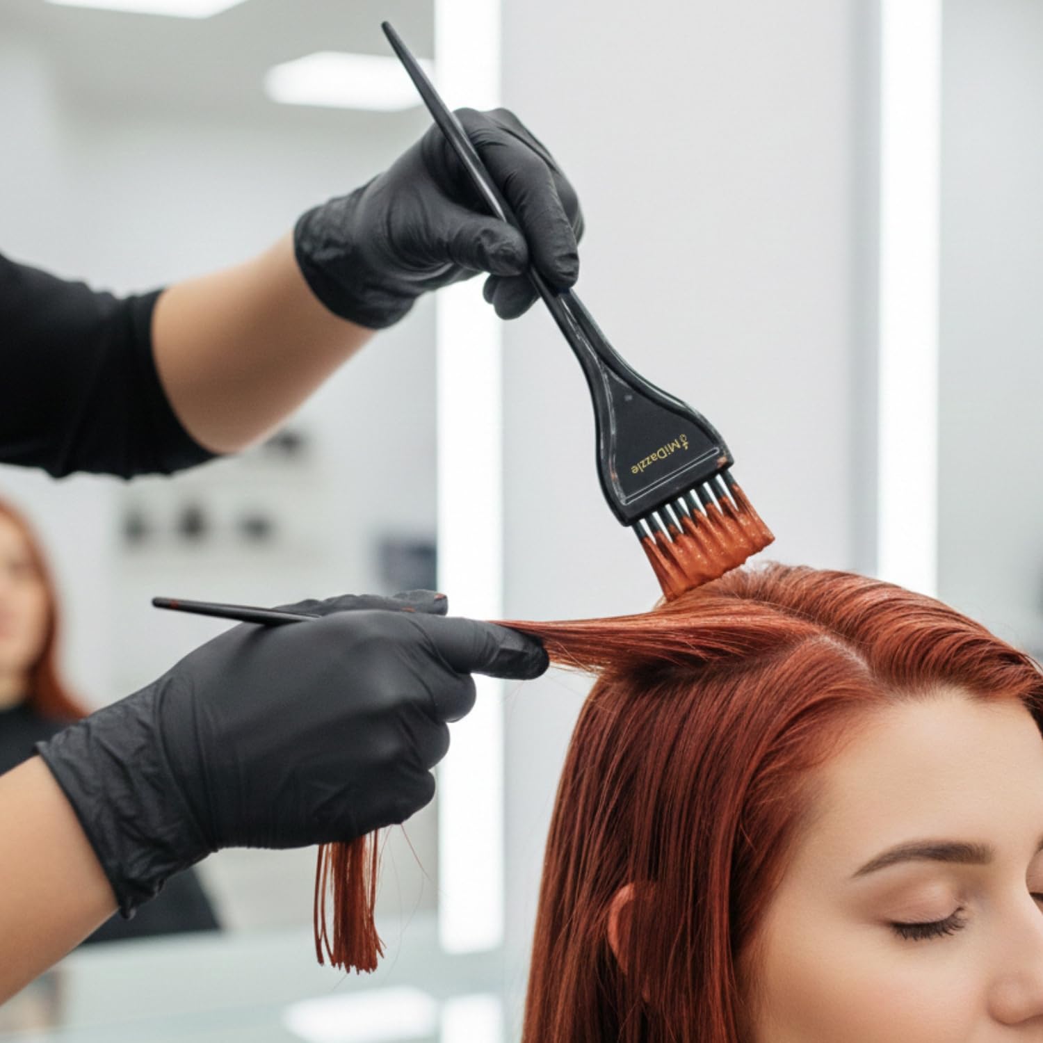 Professional Use Hair Coloring Dyeing Kit Brush with Bowl (Black) - Image 2
