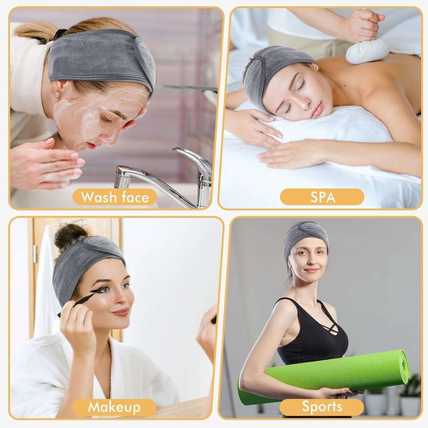 Makeup Time Face Wash Hair Band for Women & Men - Image 4