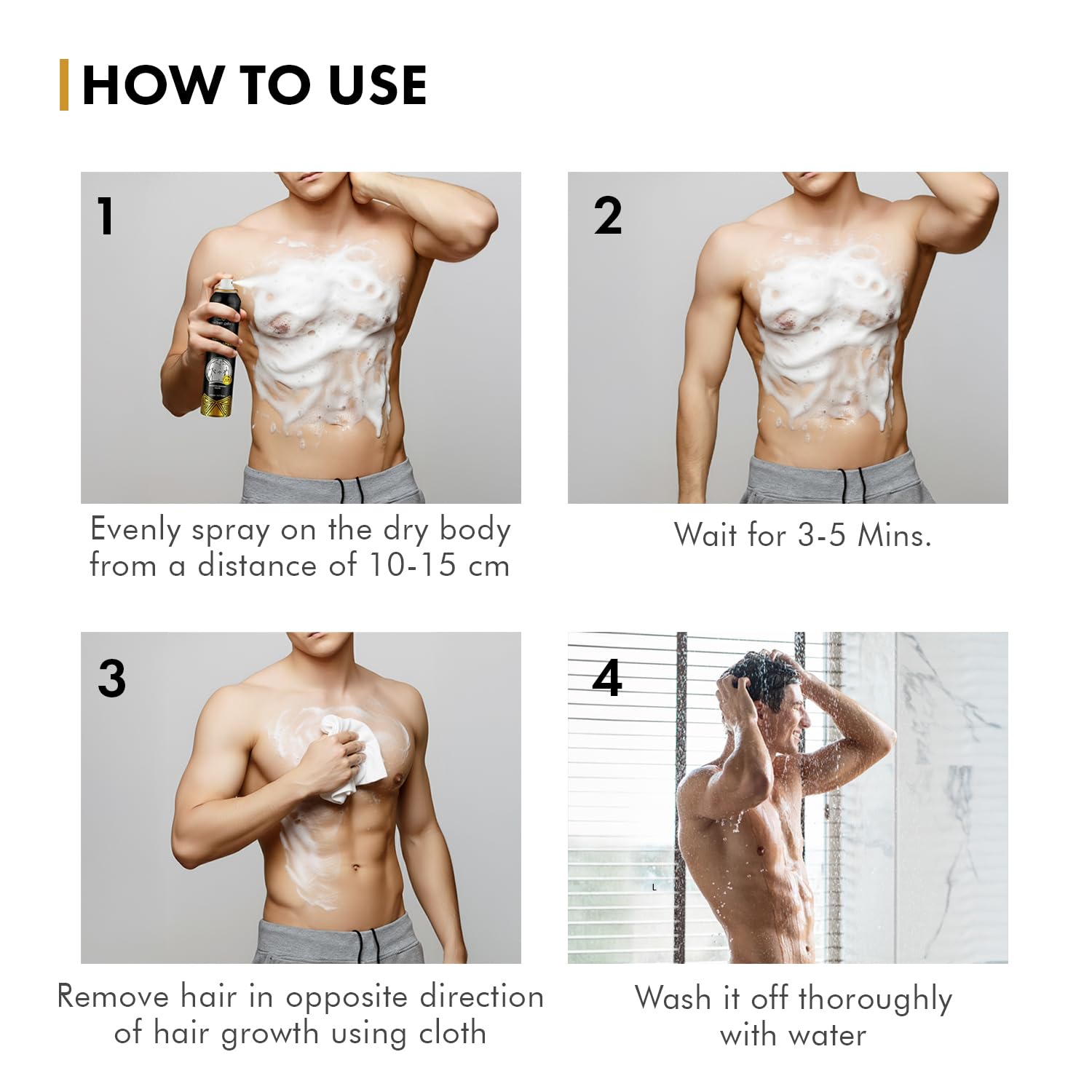 urbangabru Hair Removal Cream Spray For Men - Image 2