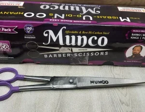 munco Barber Hair Cutting Bright Scissors Scissors (Set of 12, Multicolor)