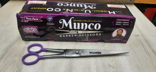 munco Barber Hair Cutting Bright Scissors Scissors (Set of 12, Multicolor)