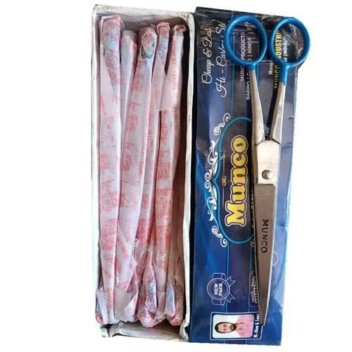 munco Barber Hair Cutting Bright Scissors Scissors (Set of 12, Multicolor) - Image 2