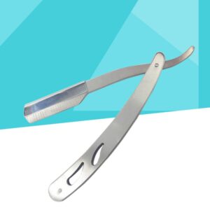 Professional Straight Edge Barber Razor | Stainless Steel Manual Shaving Razor for Men | Salon Use | Without Blade