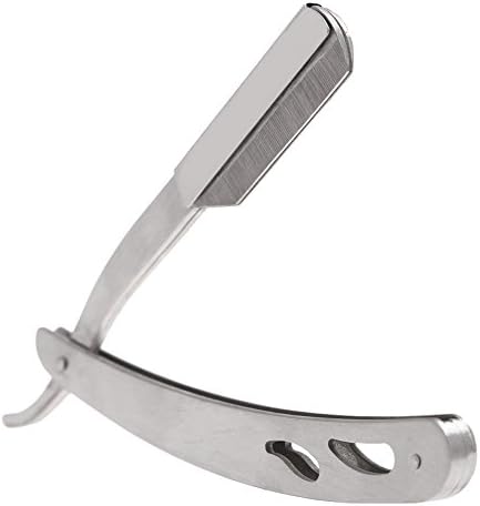 Professional Straight Edge Barber Razor | Stainless Steel Manual Shaving Razor for Men | Salon Use | Without Blade - Image 2