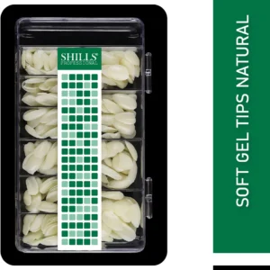 Shills Professional Soft Gel Short Almond Tips Natural (Off White)