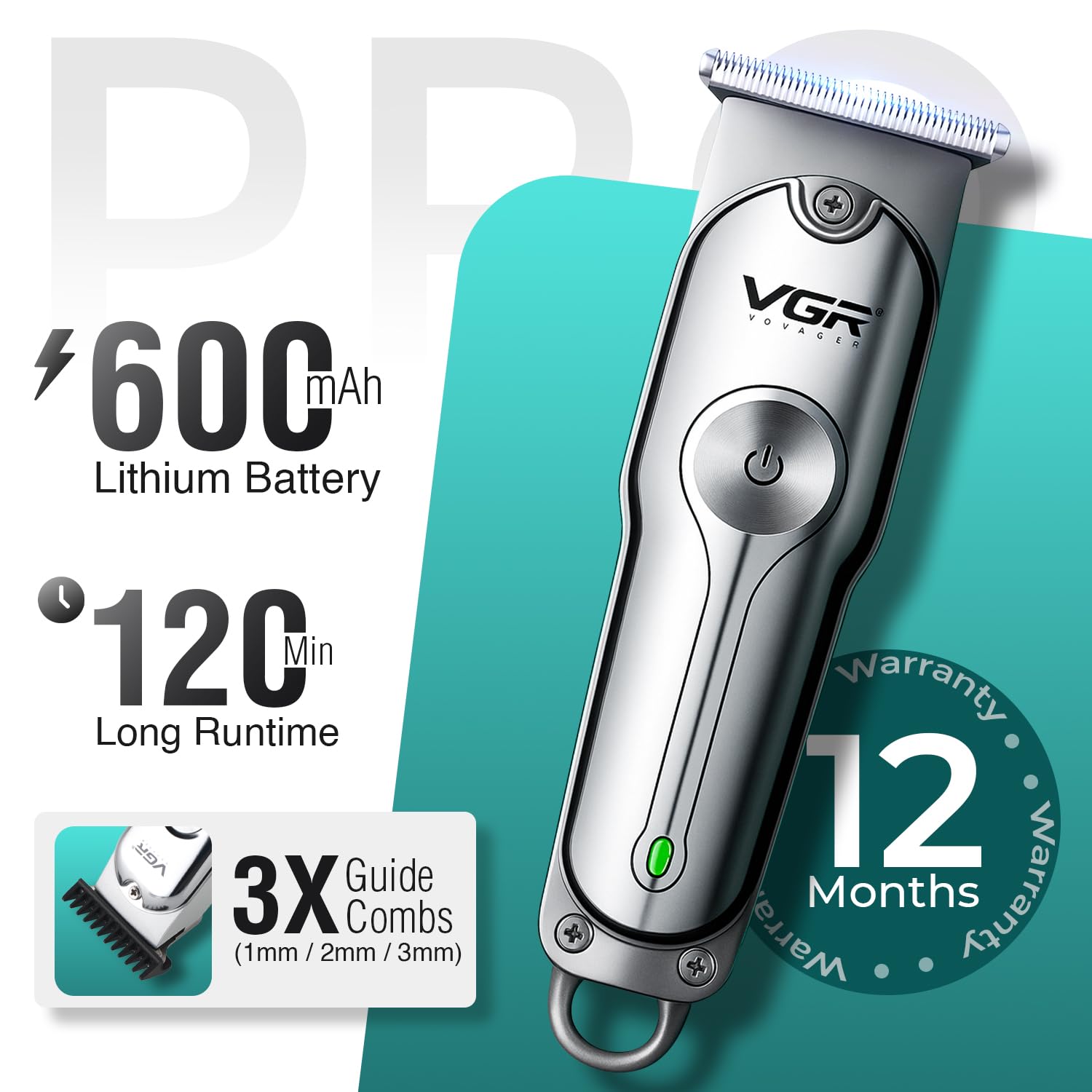 VGR V-071 Professional Beard Trimmer for Men - Image 5