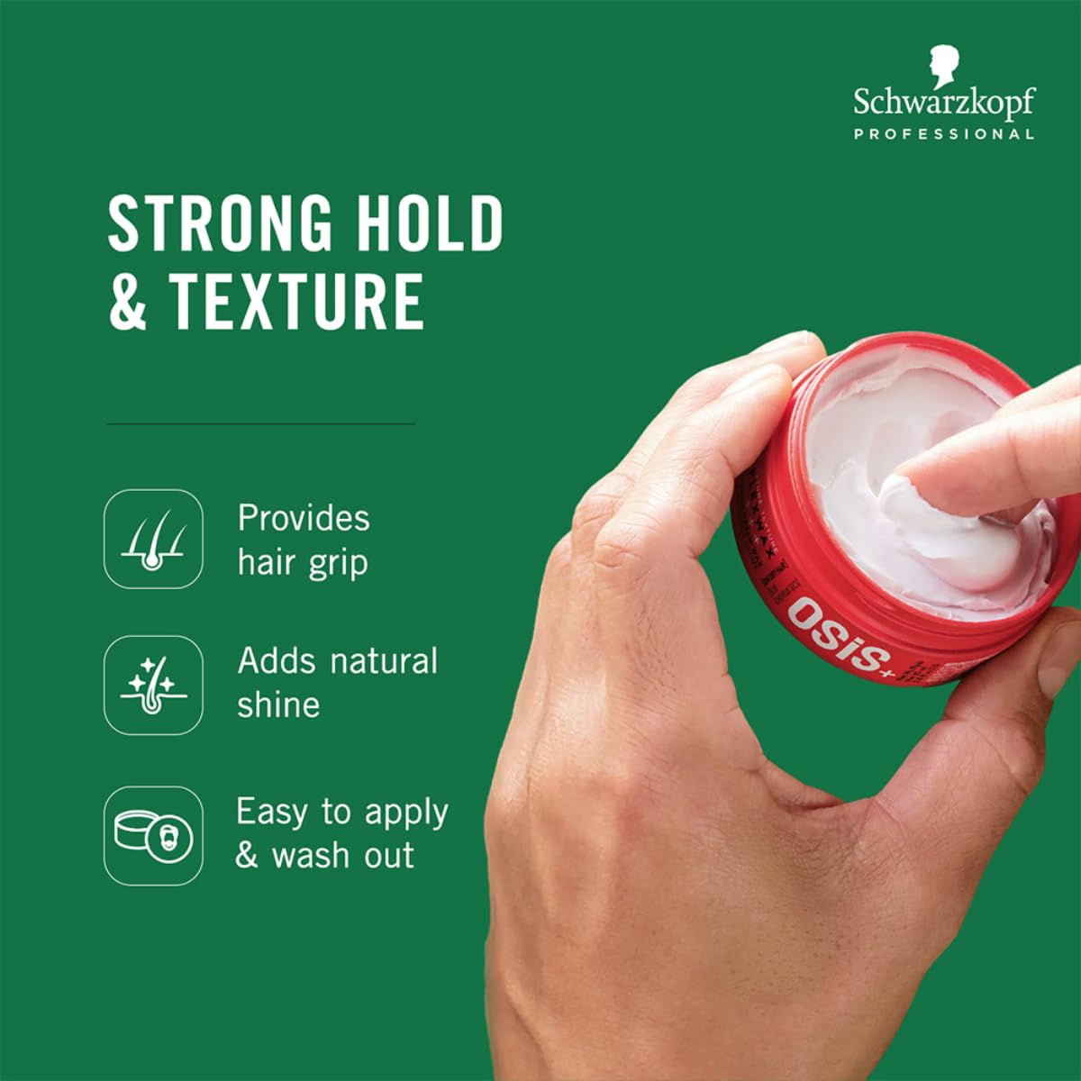 Schwarzkopf Professional Osis+ Flexwax Strong Hair Styling Cream Wax - Image 4