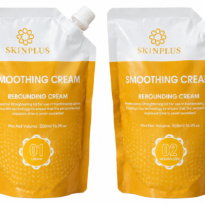 Skinplus Smoothing Cream Rebounding Cream 01 + Neutralizer 02 – Professional Hair Straightening Kit
