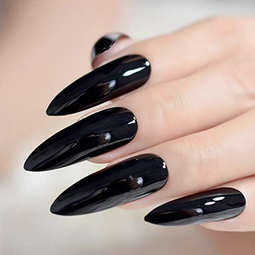 Long Stiletto Sharp False Nails Natural Claw Full Cover Artificial Fake Nail Art Tip 500Pcs For Nail Salon,10 Sizes (Natural) - Image 5