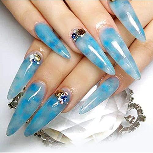 Long Stiletto Sharp False Nails Natural Claw Full Cover Artificial Fake Nail Art Tip 500Pcs For Nail Salon,10 Sizes (Natural) - Image 3