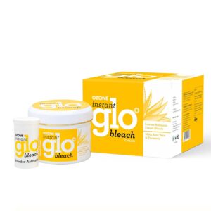 Ozone Instant Glo Bleach Cream with Goodness of Aloe Vera & Turmeric | Instant Radiance Bleach | For Men & Women | 250g