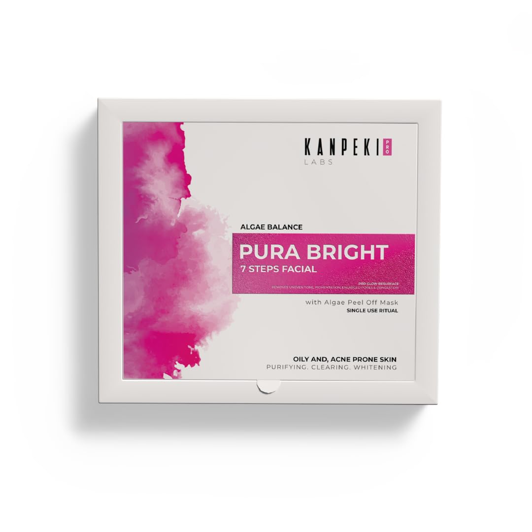 Kanpeki Pura Bright 7-Step Facial Kit With Algae Peel-Off Mask